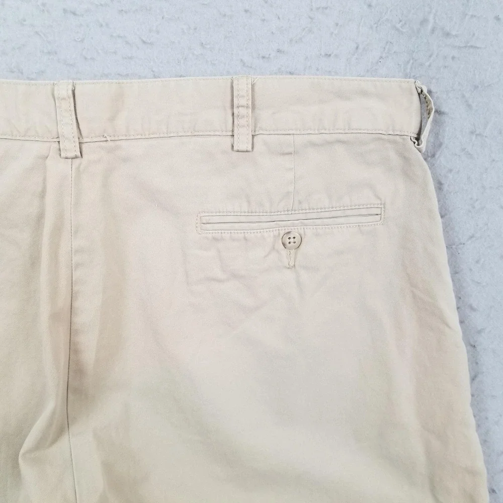 Polo Ralph Lauren Shorts Mens 38 Beige Chino Flat Front 10 Inseam Casual Summer